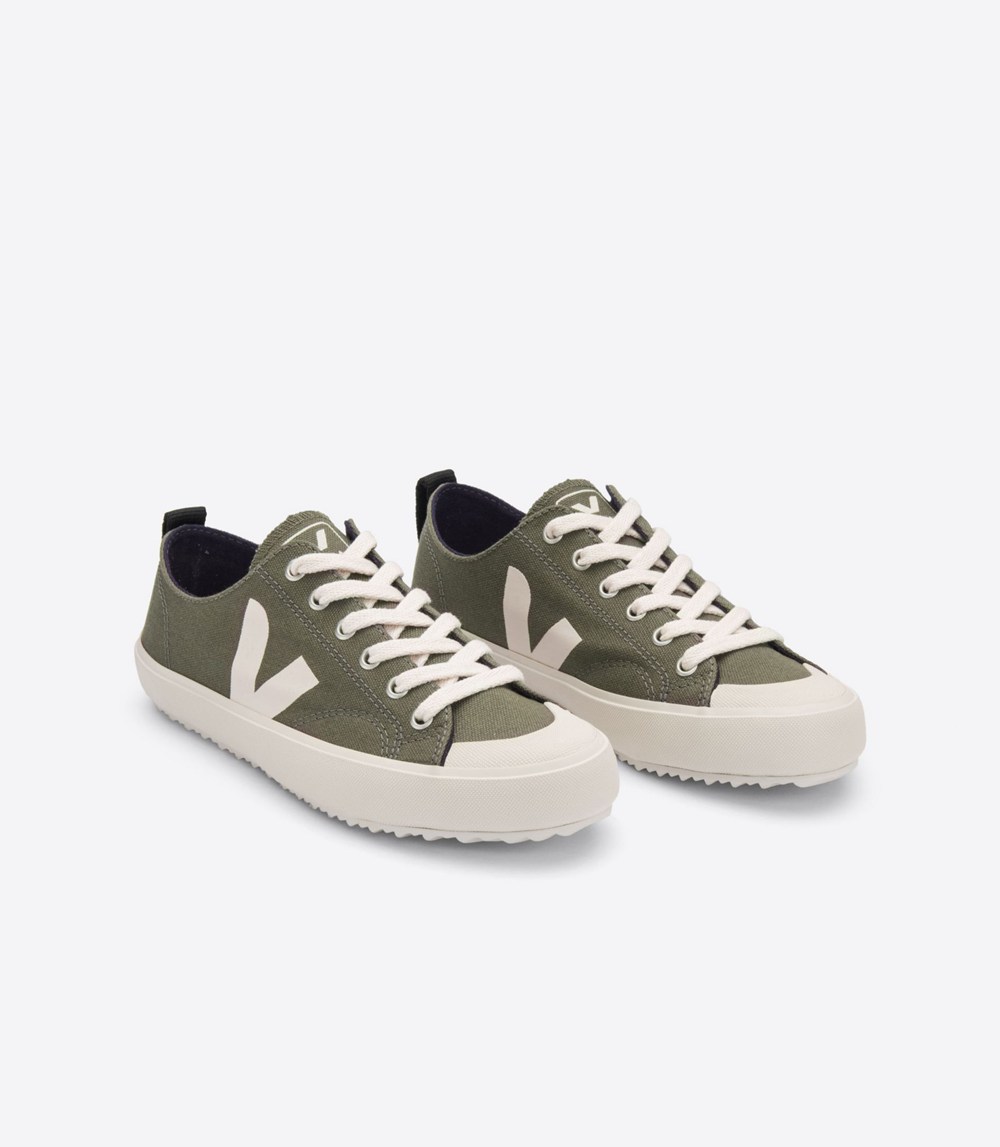 Veja Sneakers Dam - Nova Canvas - Olivgröna/Vita - 821937-AVH